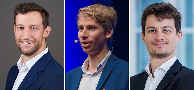 Miquel Ferrer, McKinsey solution manager; Tim Vroman, McKinsey senior asset leader; Barnabas Gulyas, McKinsey solution associate